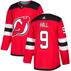 Herren New Jersey Devils Eishockey Trikot Taylor Hall #9 Rot Authentic